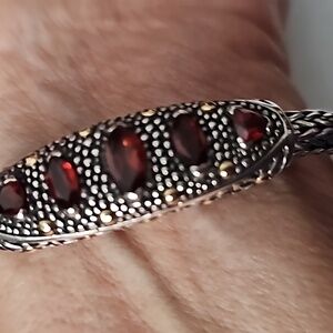 18k stamped 925 BJC 8INCH BRACELET STAMPED